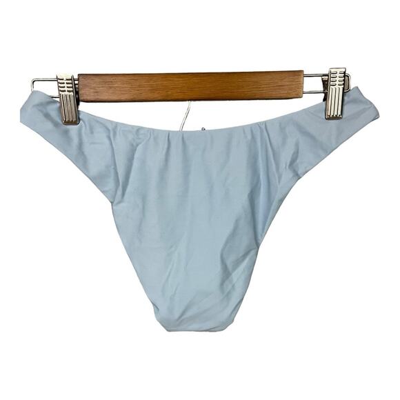 J.‎ Crew Curved Waist Cheeky Bikini Bottom in Blue Mist Size S NWT - Picture 4 of 8